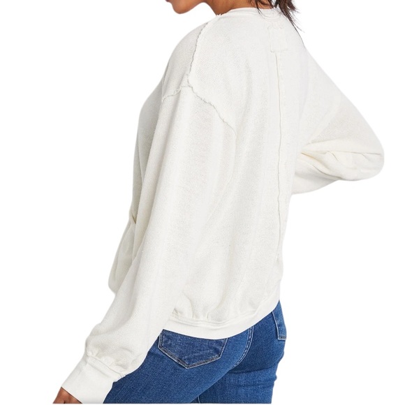 Free People Anyway Tee color Gardenia size S - Picture 6 of 6